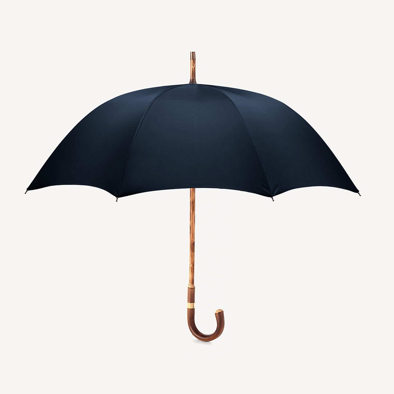 Stripped Cherry Umbrella for Men - Dark Navy - Swaine Group Ltd