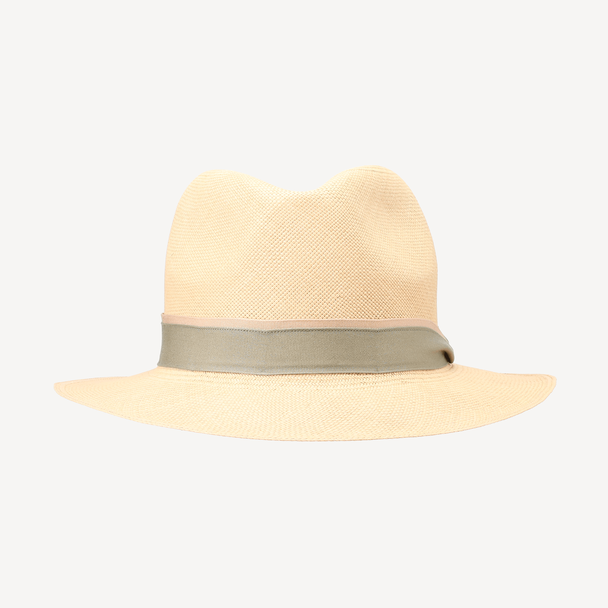 Toquilla Straw Teardrop Panama - Sage/Nude - Swaine Group Ltd