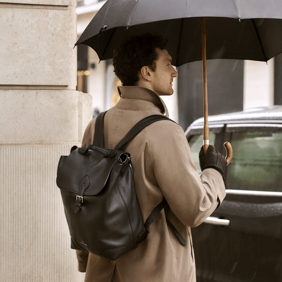 Men's Leather Gloves - Dark Brown - Swaine Group Ltd