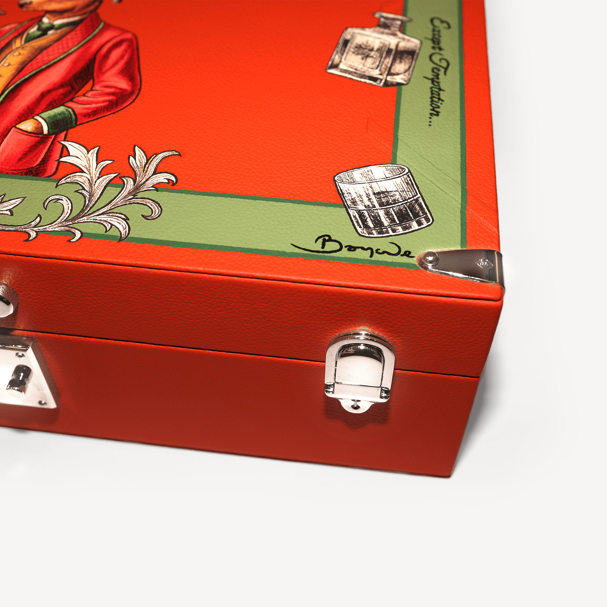 Cigar Humidor - Amber (Hand Painted) - Swaine Group Ltd