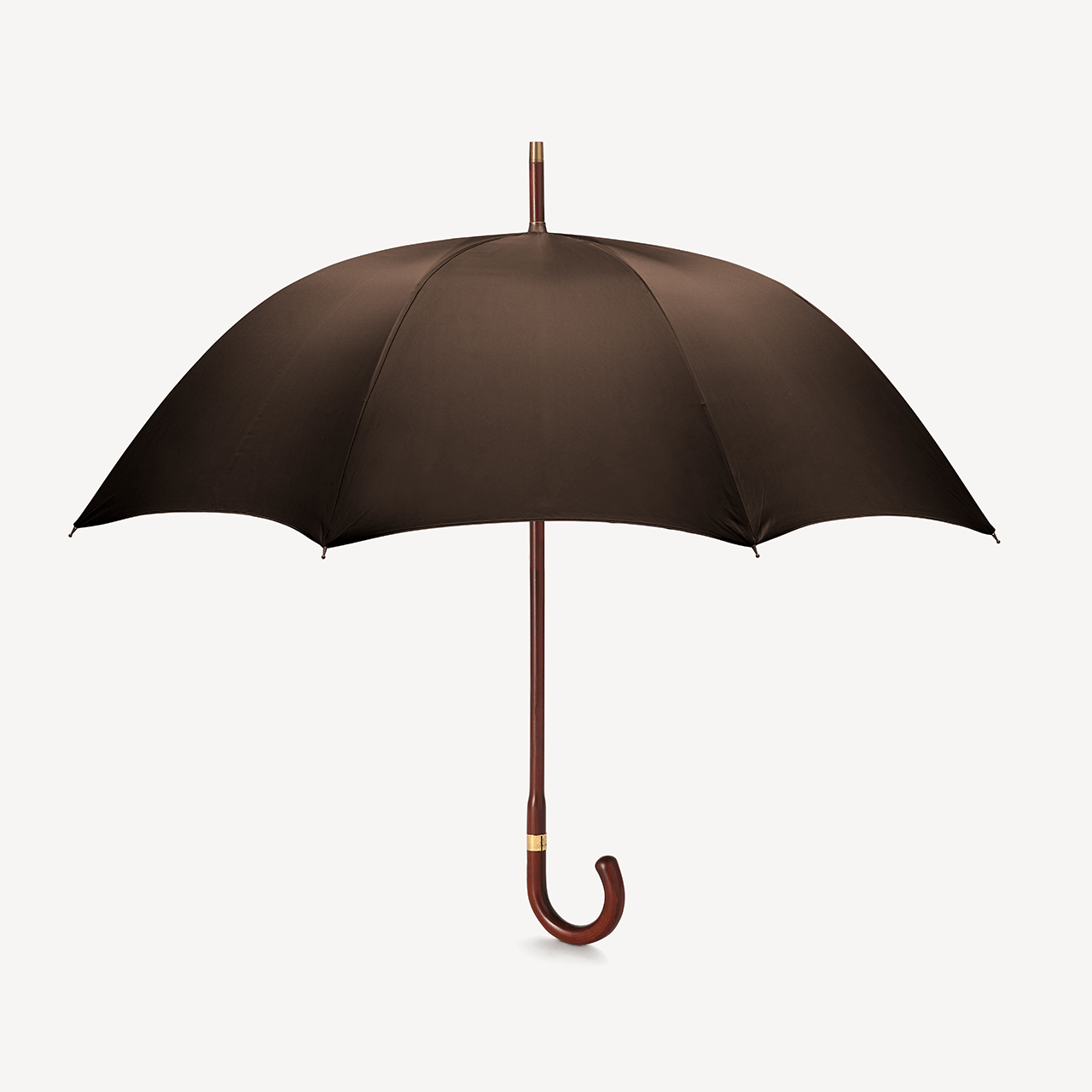 Stripped Cherry Umbrella for Men - Brown - Swaine Group Ltd