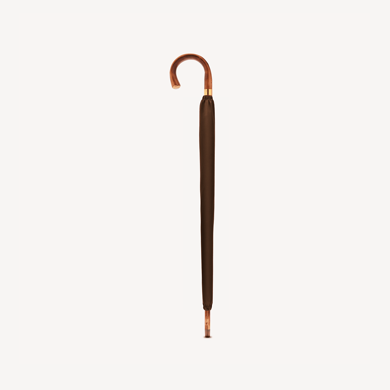 Polished Chestnut Umbrella for Men - Brown - Swaine Group Ltd