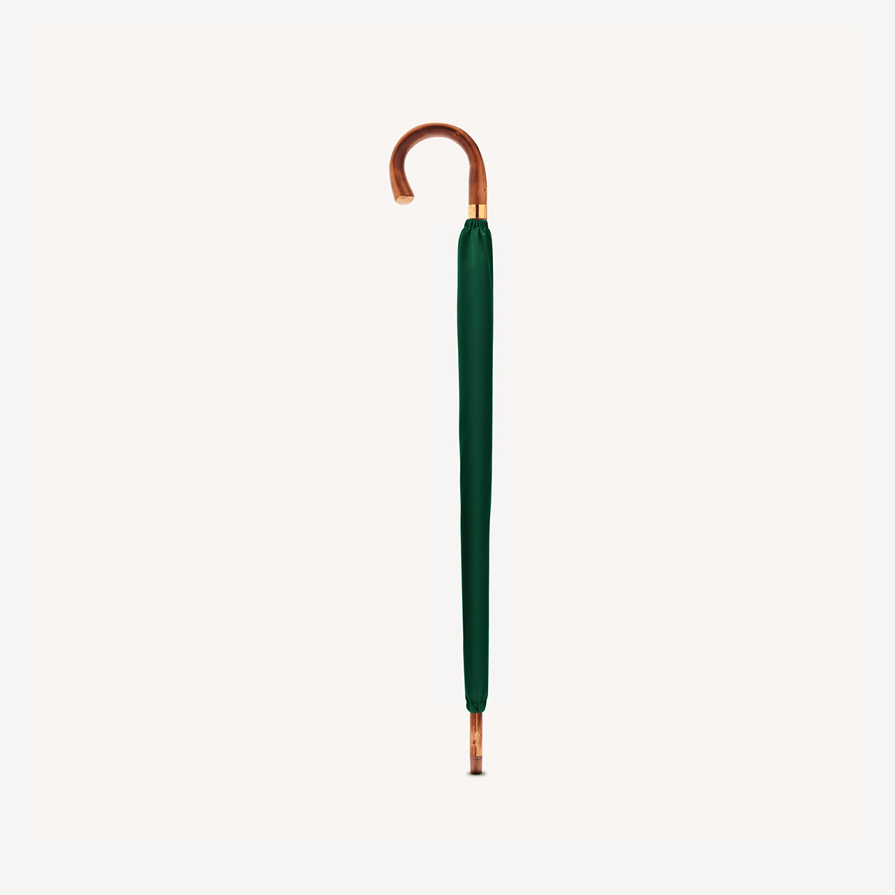Polished Chestnut Umbrella for Men - Jaguar Green - Swaine Group Ltd