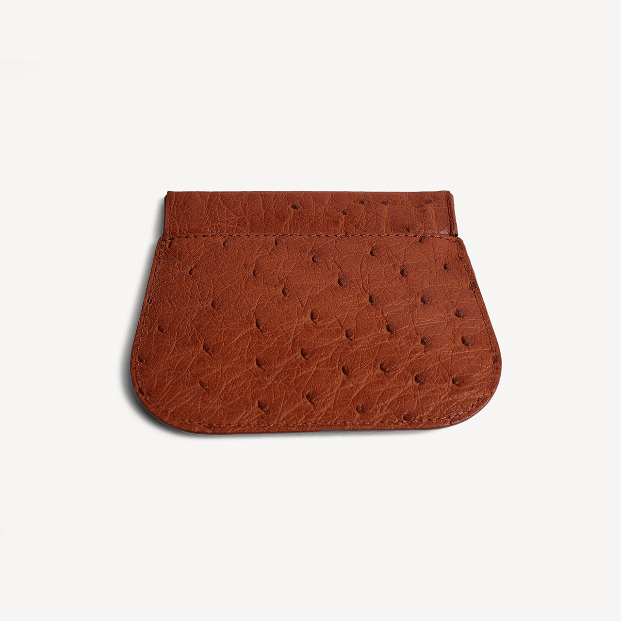Ostrich Coin 1cc Purse - Brown - Swaine Group Ltd