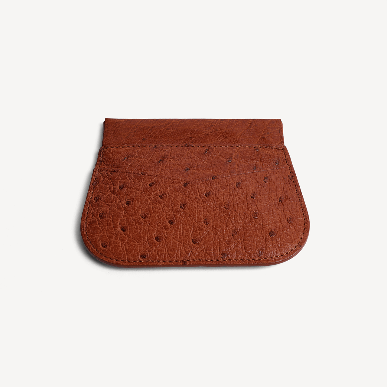 Ostrich Coin 1cc Purse - Tan - Swaine Group Ltd