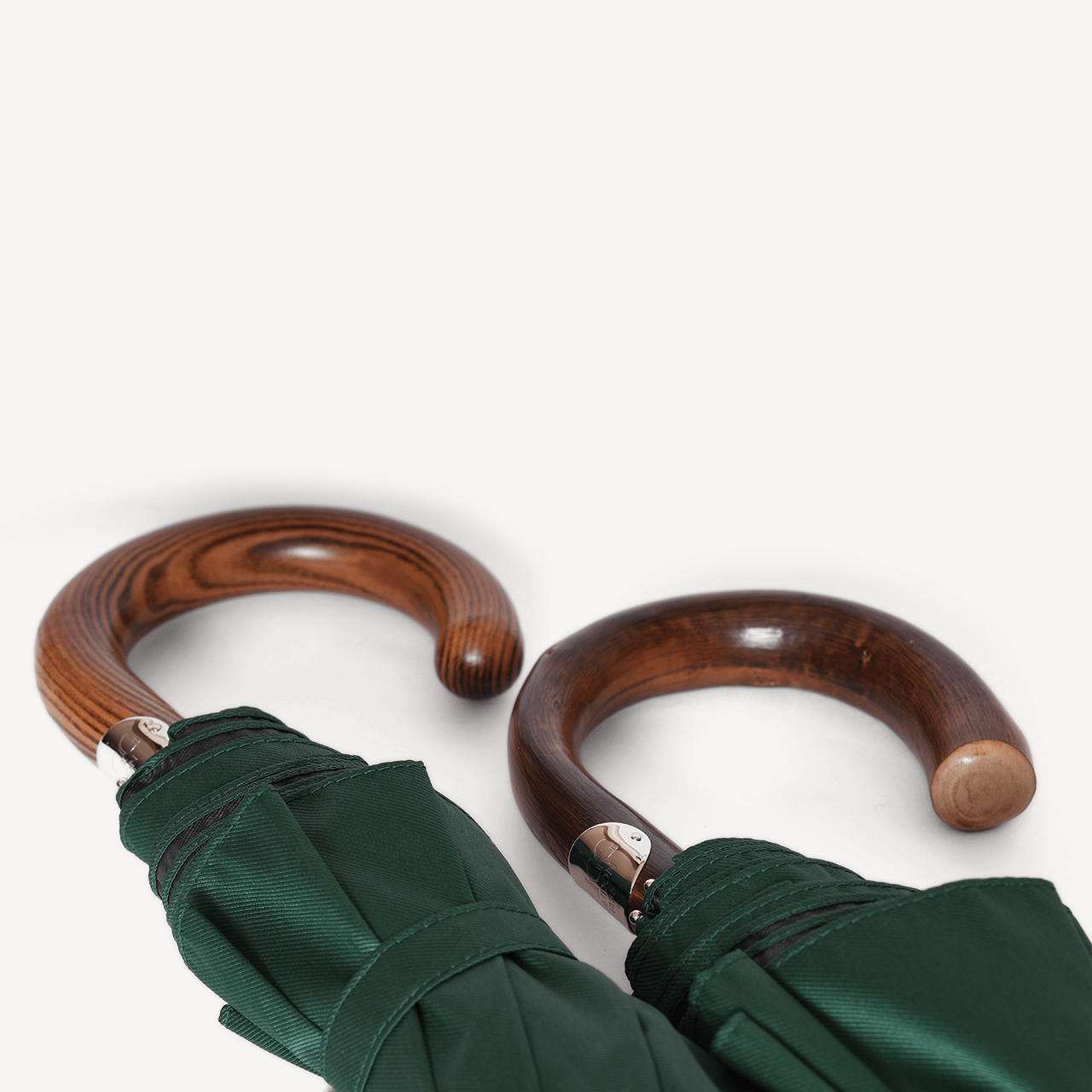 Collapsible Umbrella with Chestnut Handle - Forest - Swaine Group Ltd