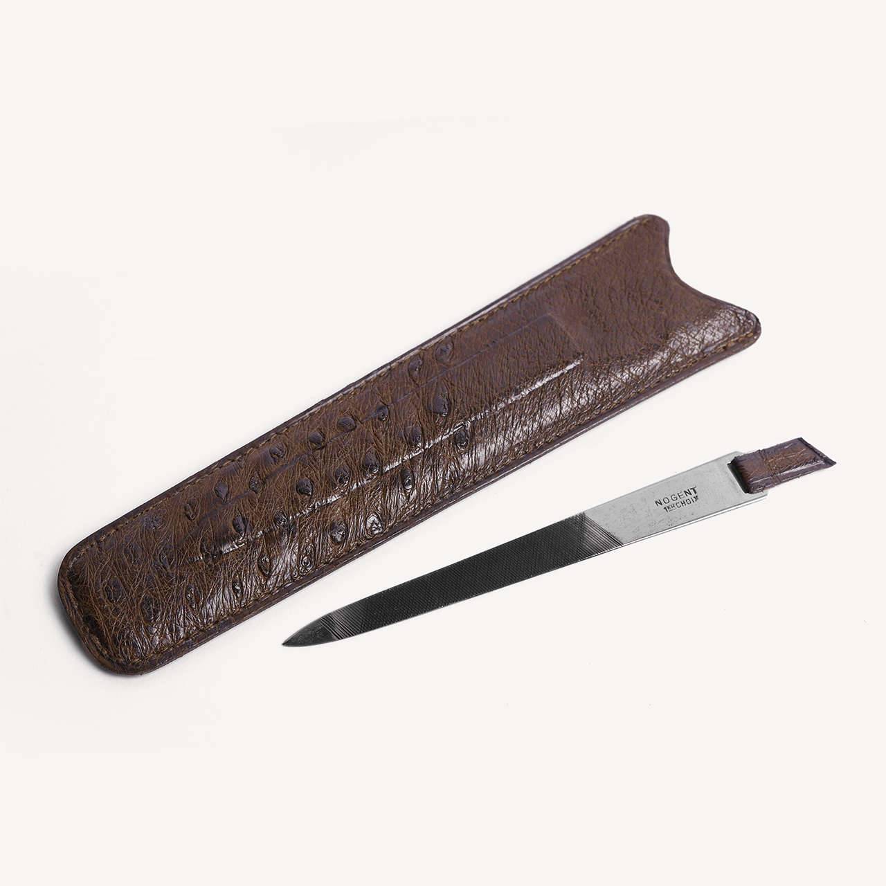 Ostrich Comb Holder - Chocolate - Swaine Group Ltd