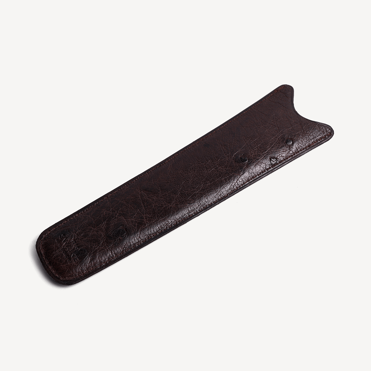 Ostrich Comb Holder - Dark Brown - Swaine Group Ltd