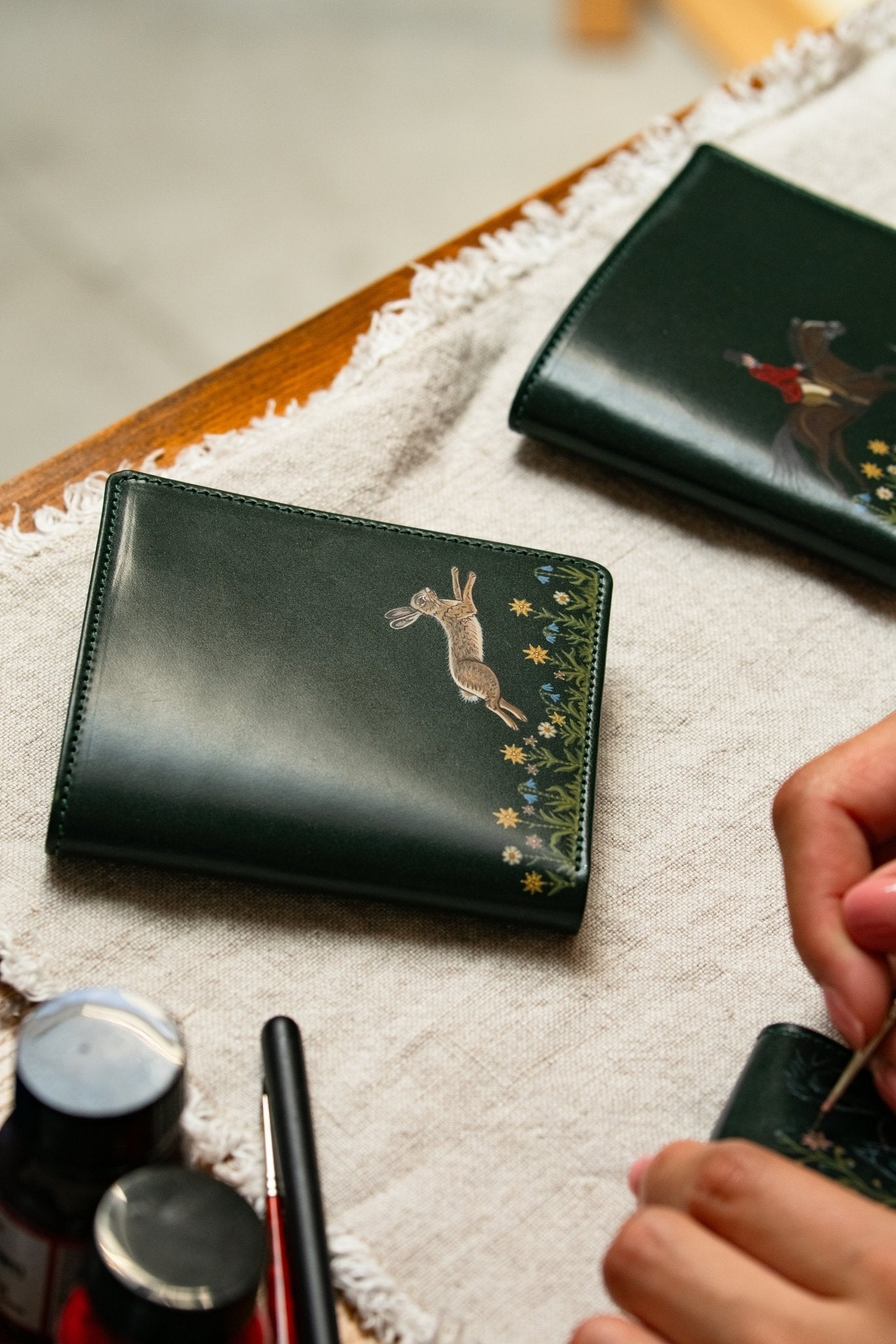 Diana's Compact Wallet - Jaguar Green - Swaine Group Ltd