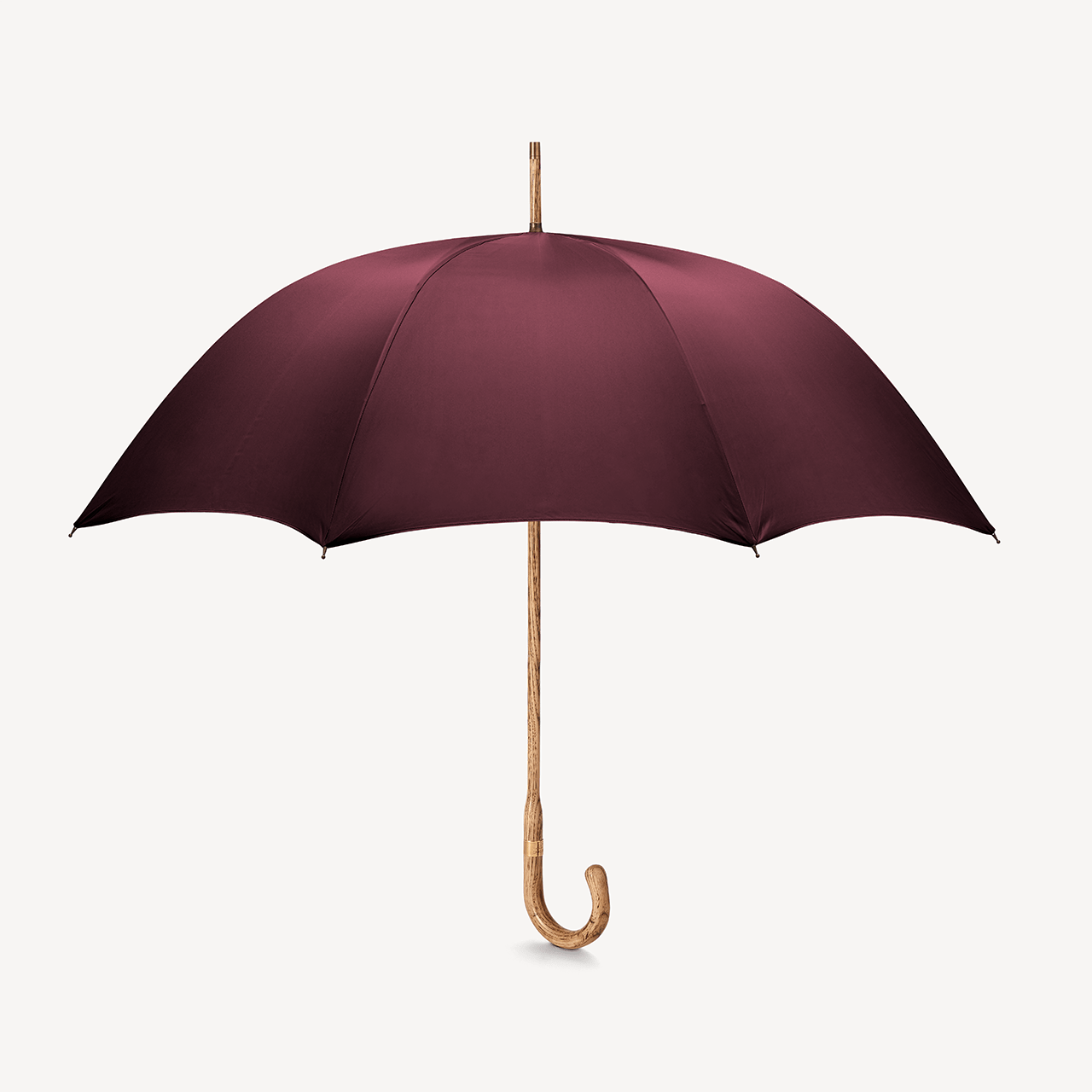 Hickory Umbrella for Men - Burgundy - Swaine Group Ltd