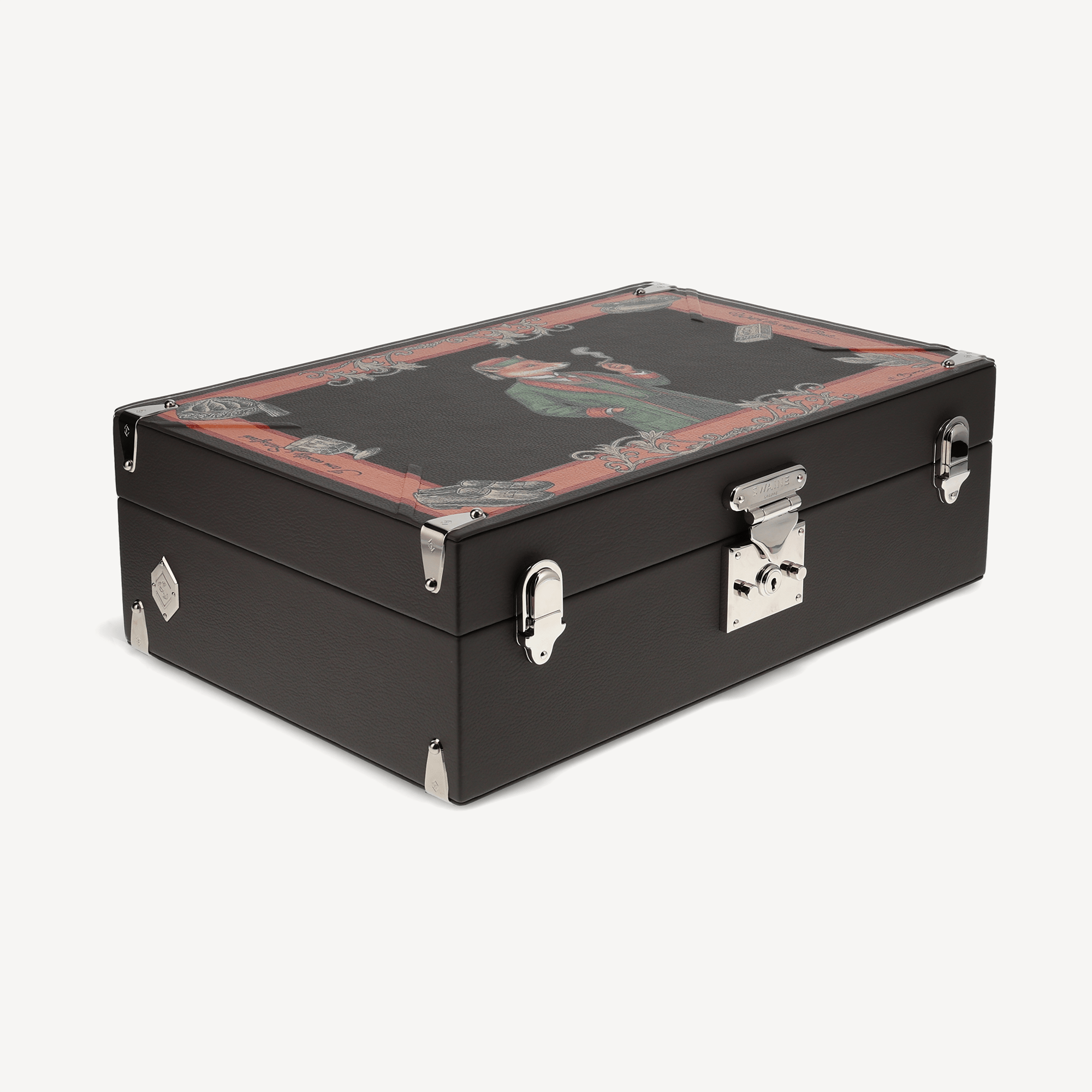 Cigar Humidor - Black (Hand Painted) - Swaine Group Ltd
