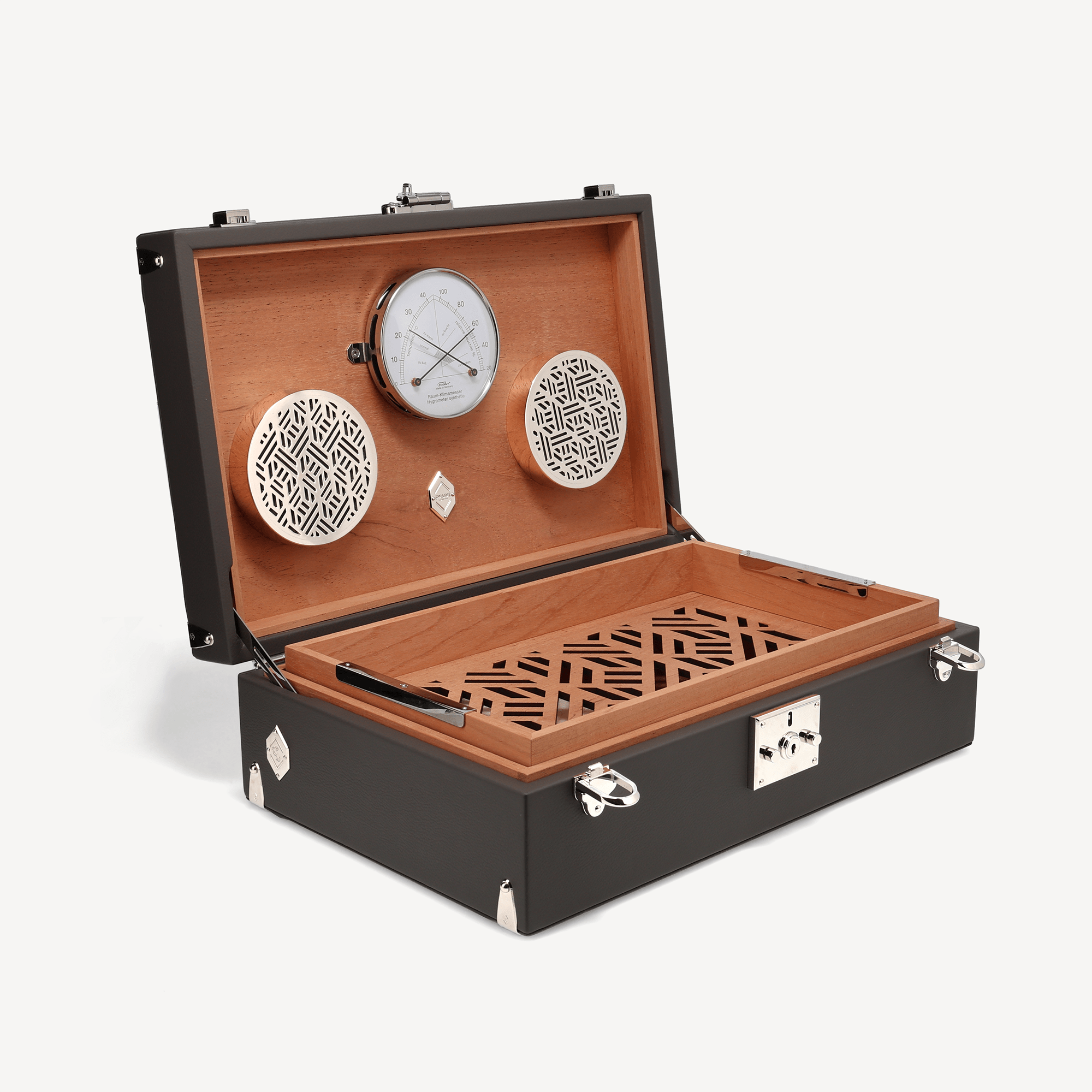 Cigar Humidor - Black (Hand Painted) - Swaine Group Ltd