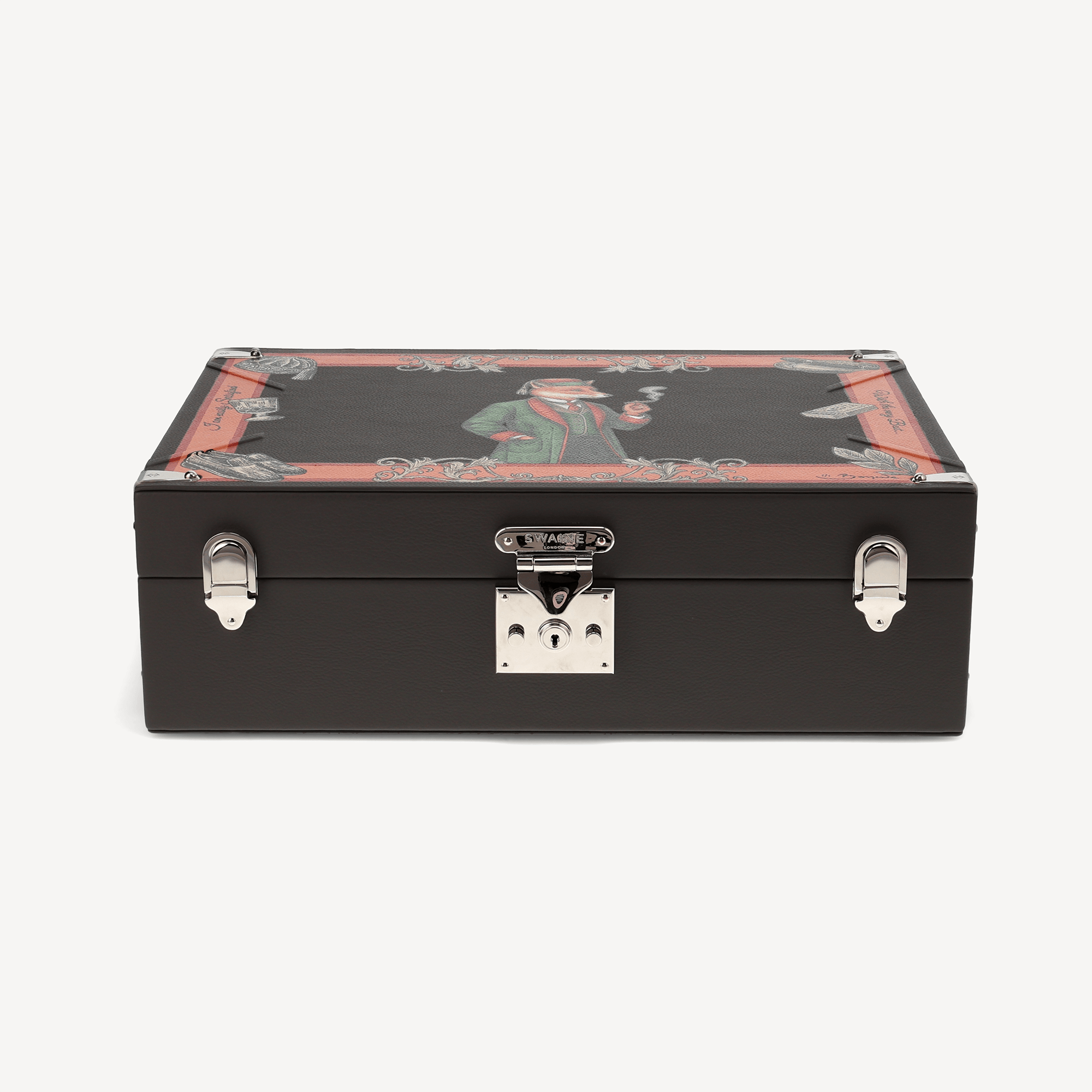 Cigar Humidor - Black (Hand Painted) - Swaine Group Ltd