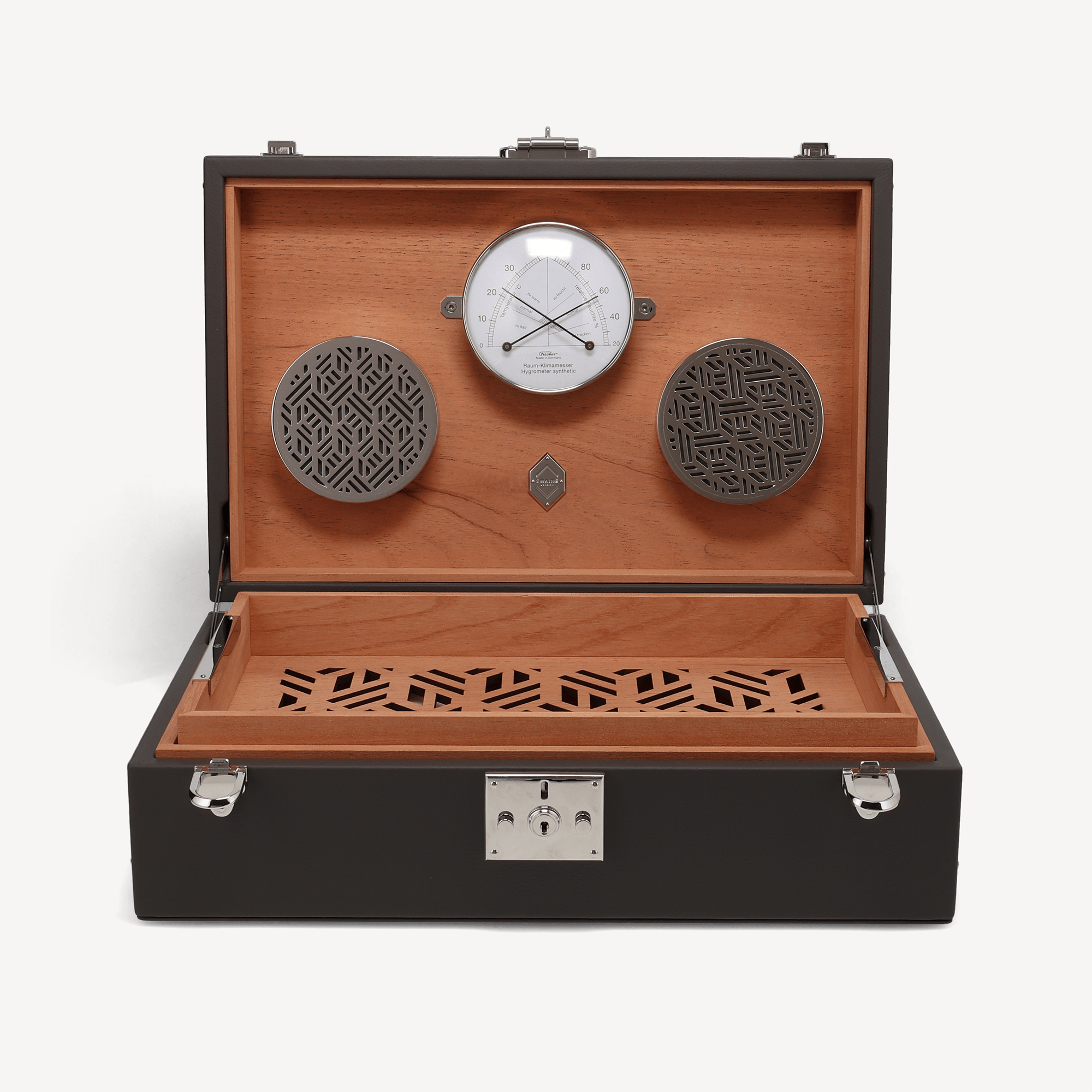 Cigar Humidor - Black (Hand Painted) - Swaine Group Ltd