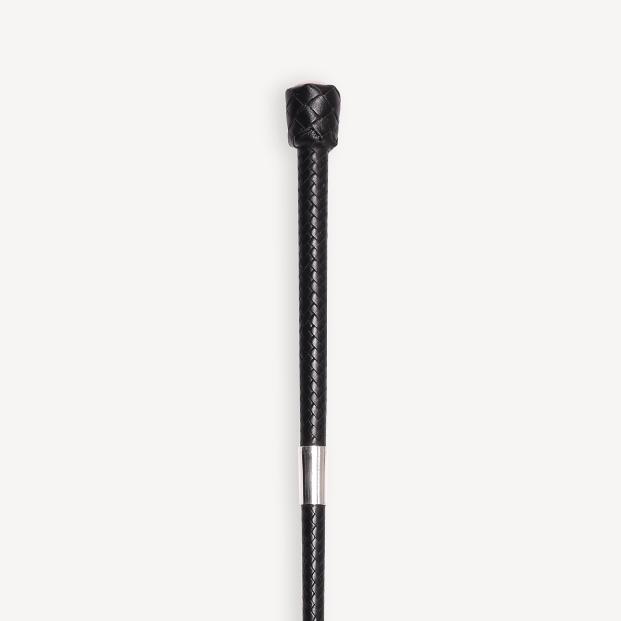 18" Jumping Leather Whip - Black & Jaguar Green - Swaine