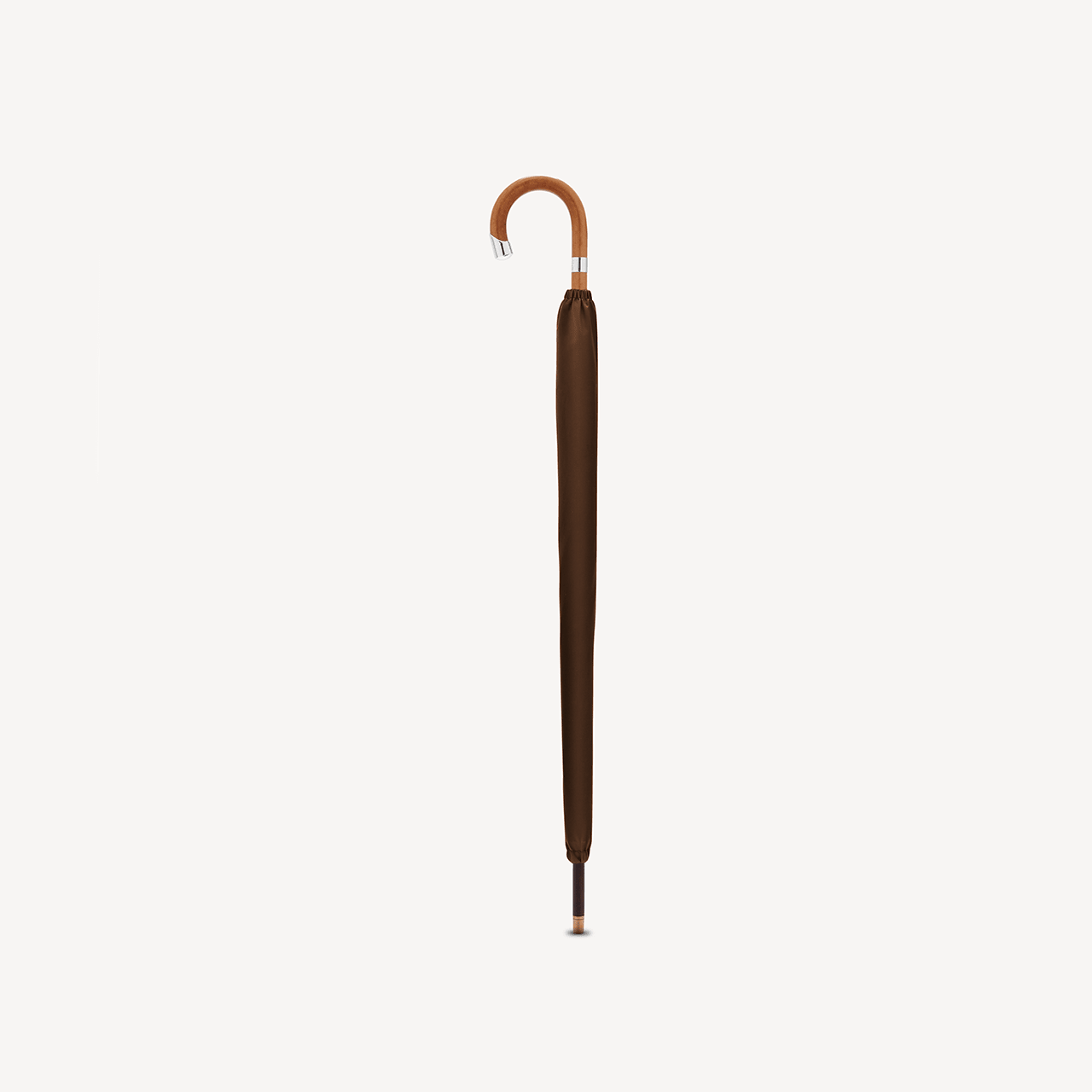 Malacca Prince of Wales Umbrella for Men - Brown - Swaine Group Ltd
