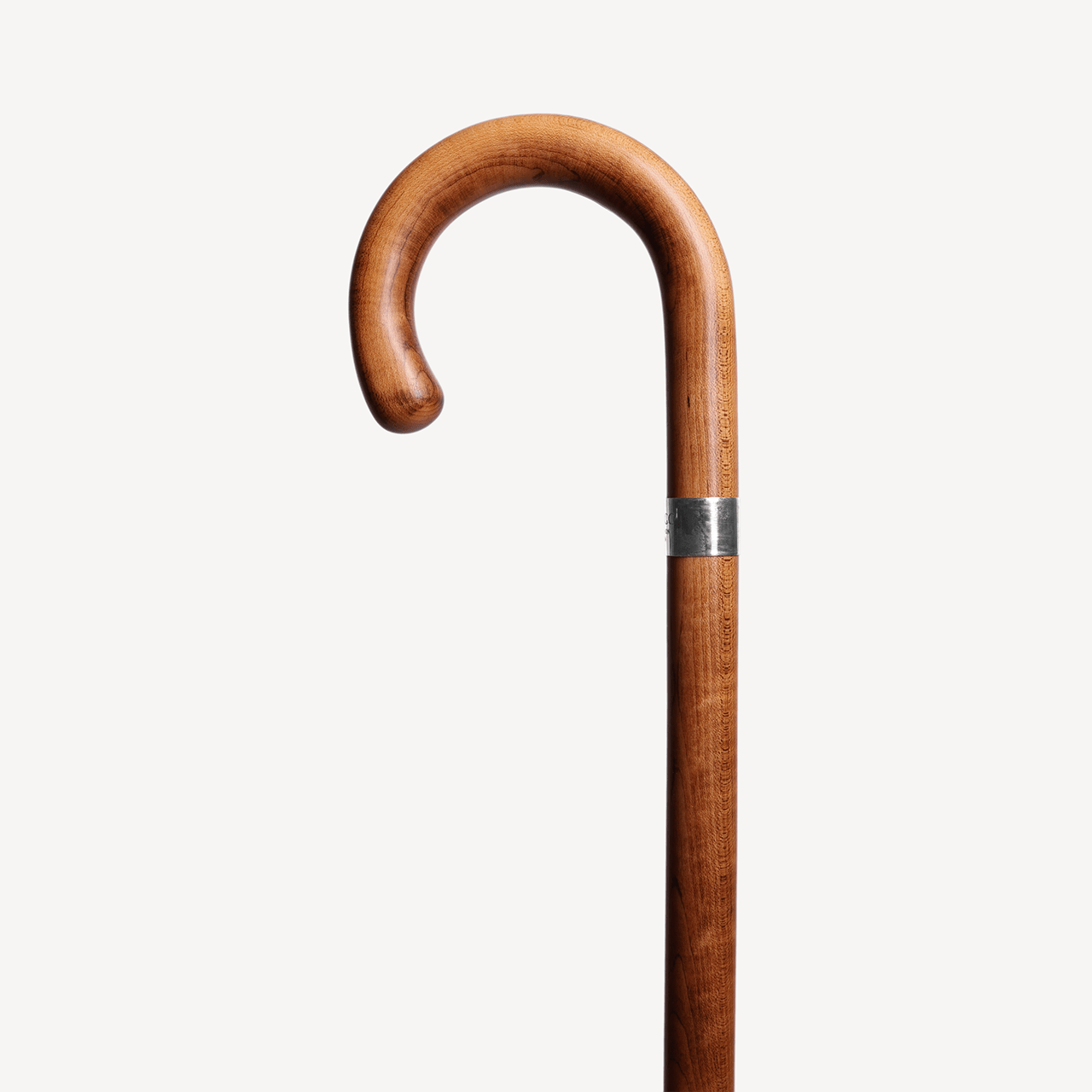 Maple Walking Stick - Silver Collar - Swaine Group Ltd