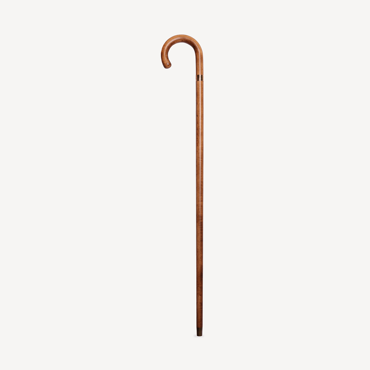 Maple Walking Stick - Gold Collar - Swaine Group Ltd