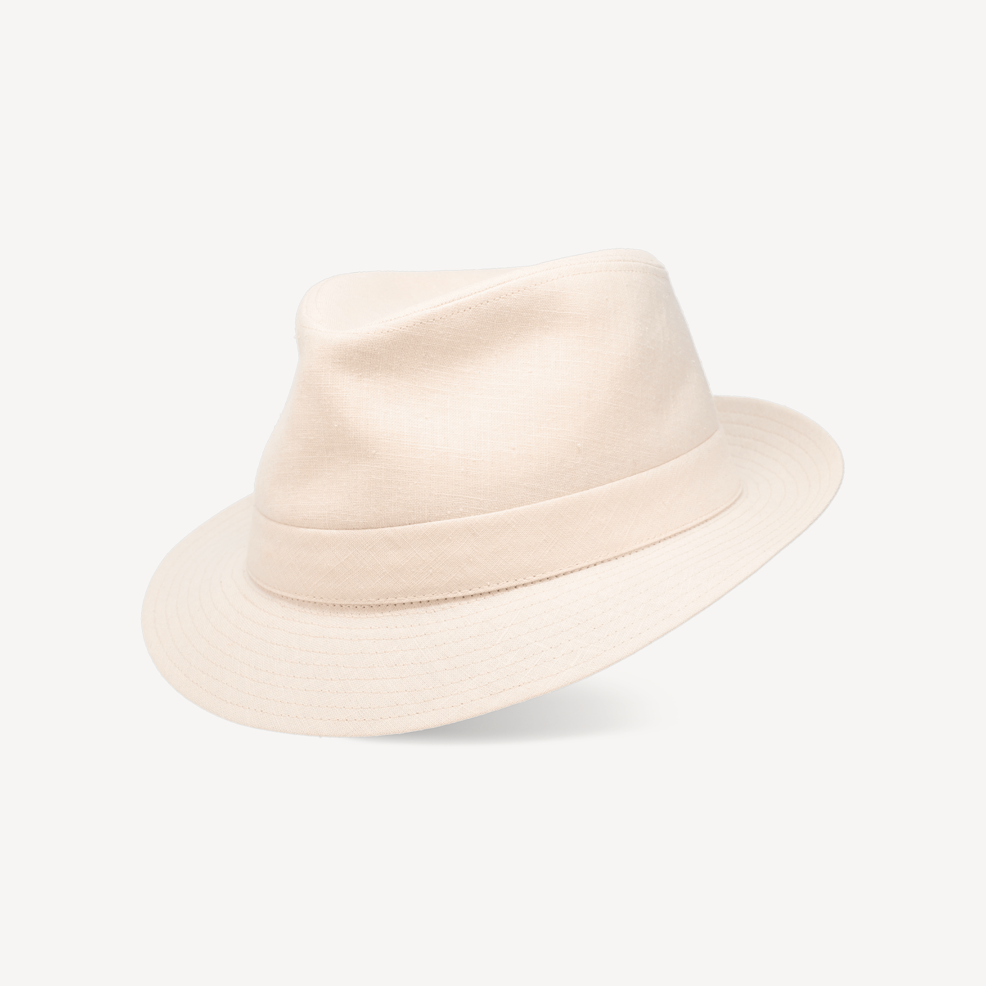 Linen Trilby - Ecru Linen