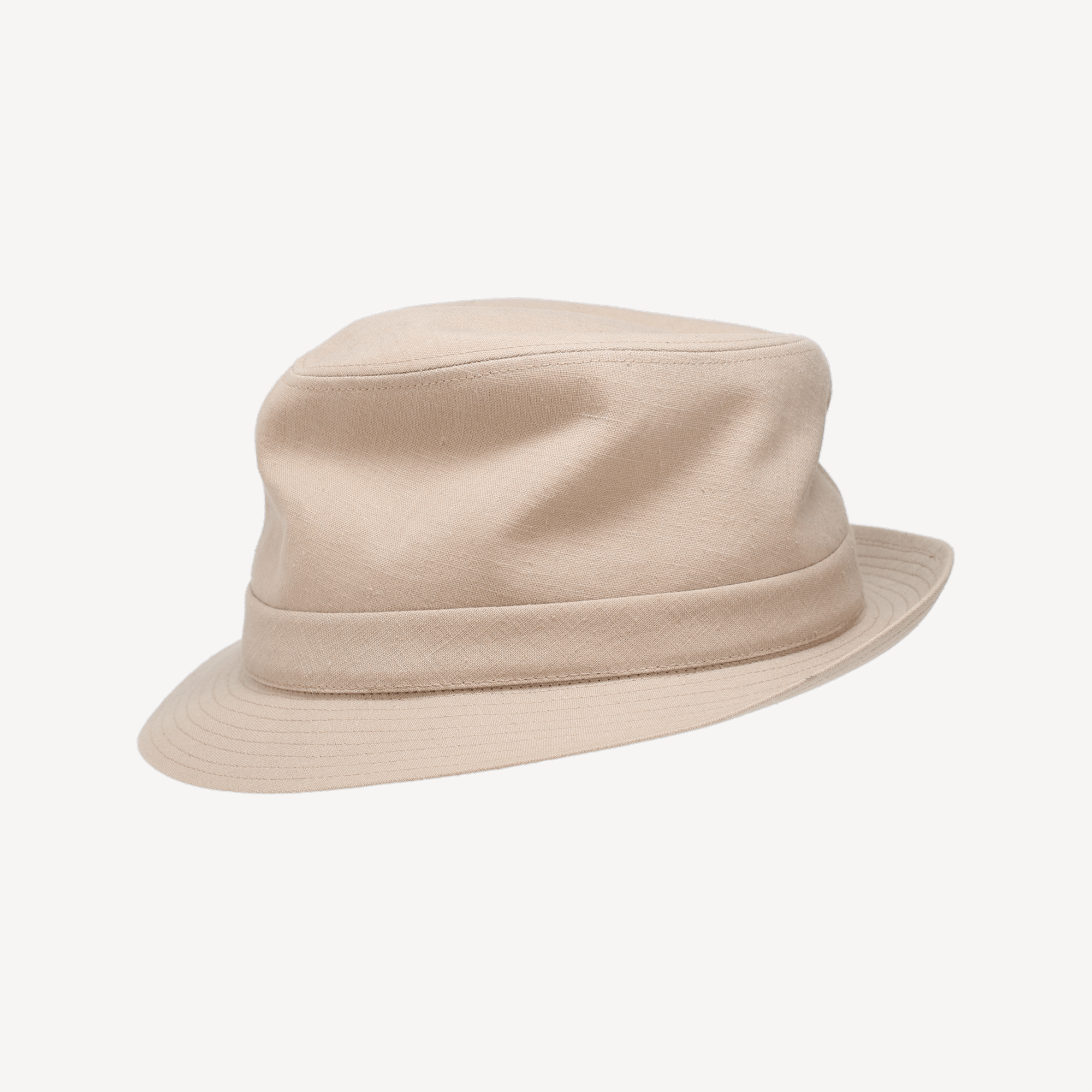 Linen Trilby - Sand Linen
