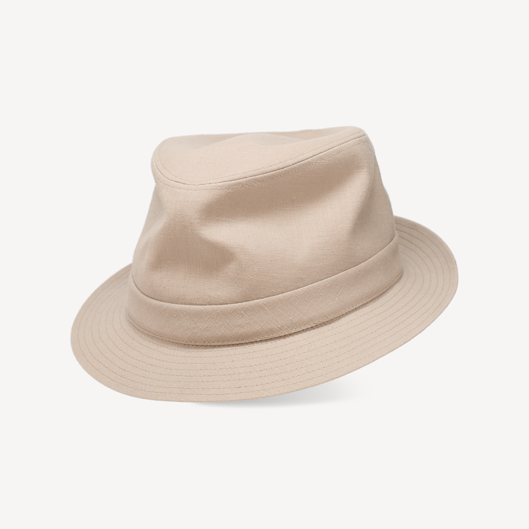 Linen Trilby - Sand Linen