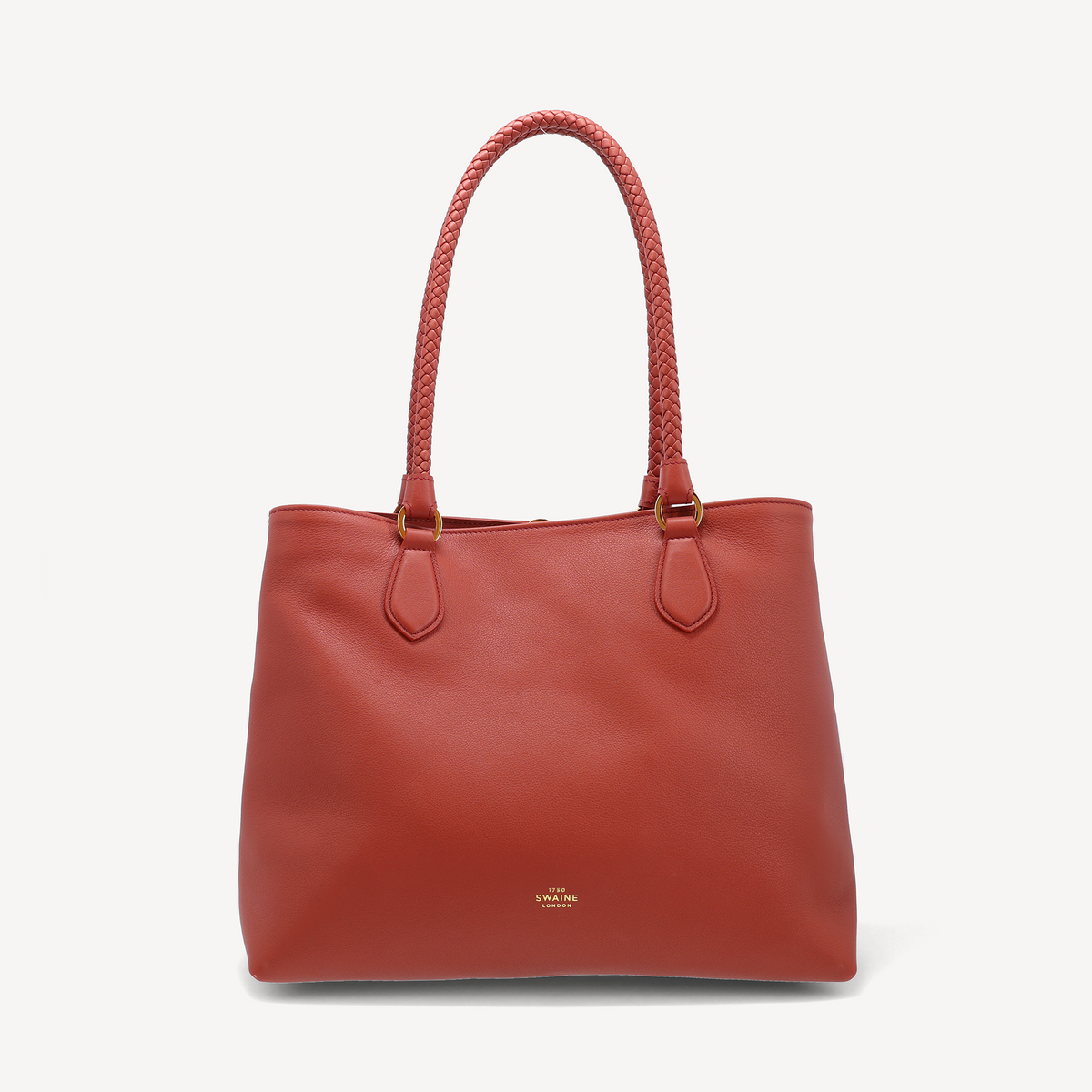 Malibu Handbag - Terracotta Calf (Polished Brass)