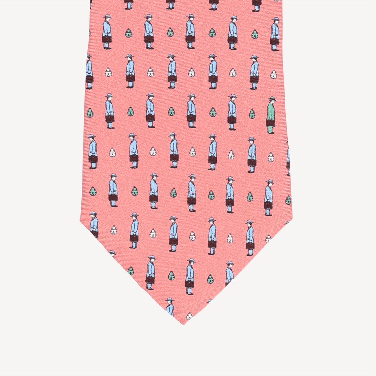 Silk Tie - Light Pink with Briefcase - Swaine Group Ltd