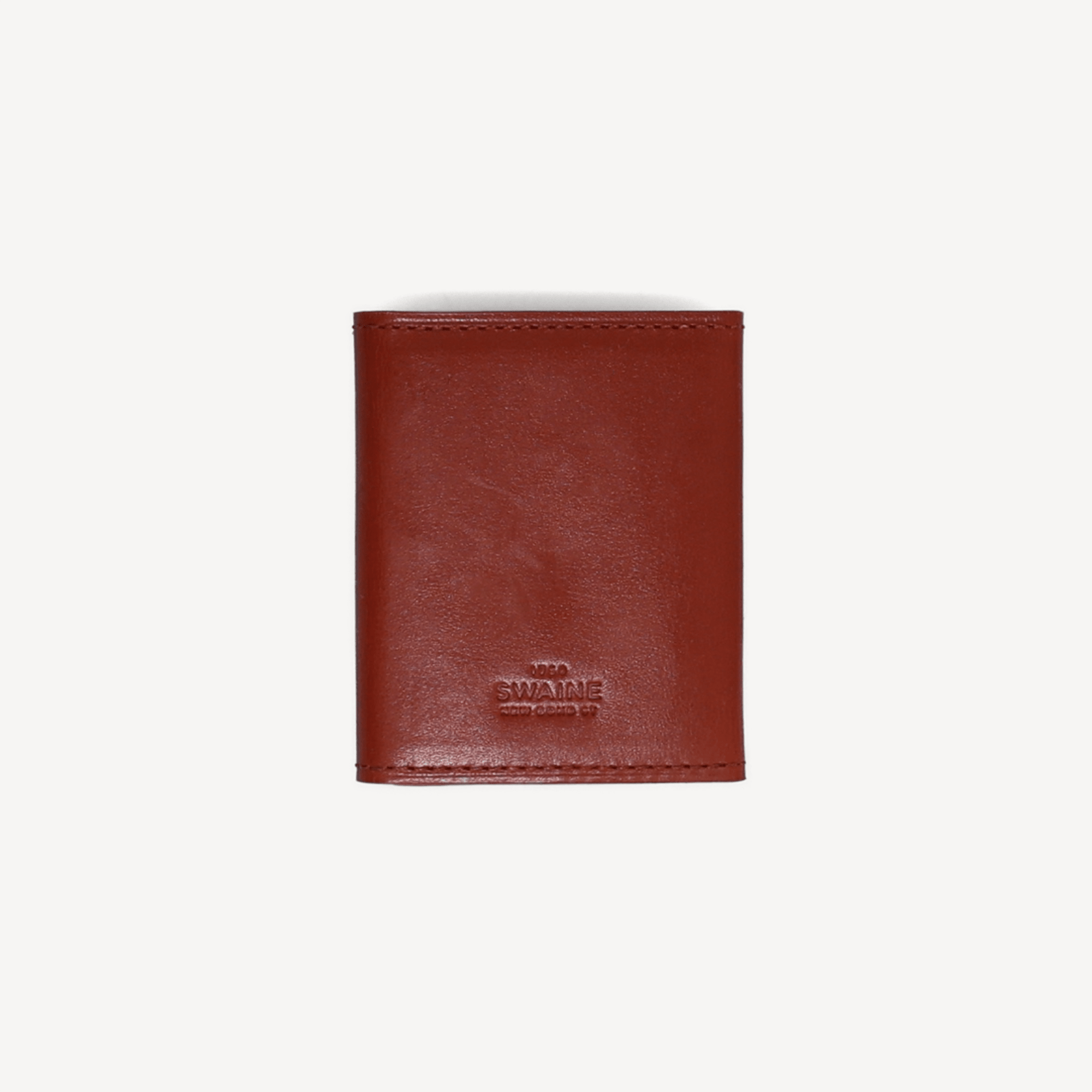 Calf 2 Photo Frame - Chestnut (Snap Button Closure) - Swaine Group Ltd