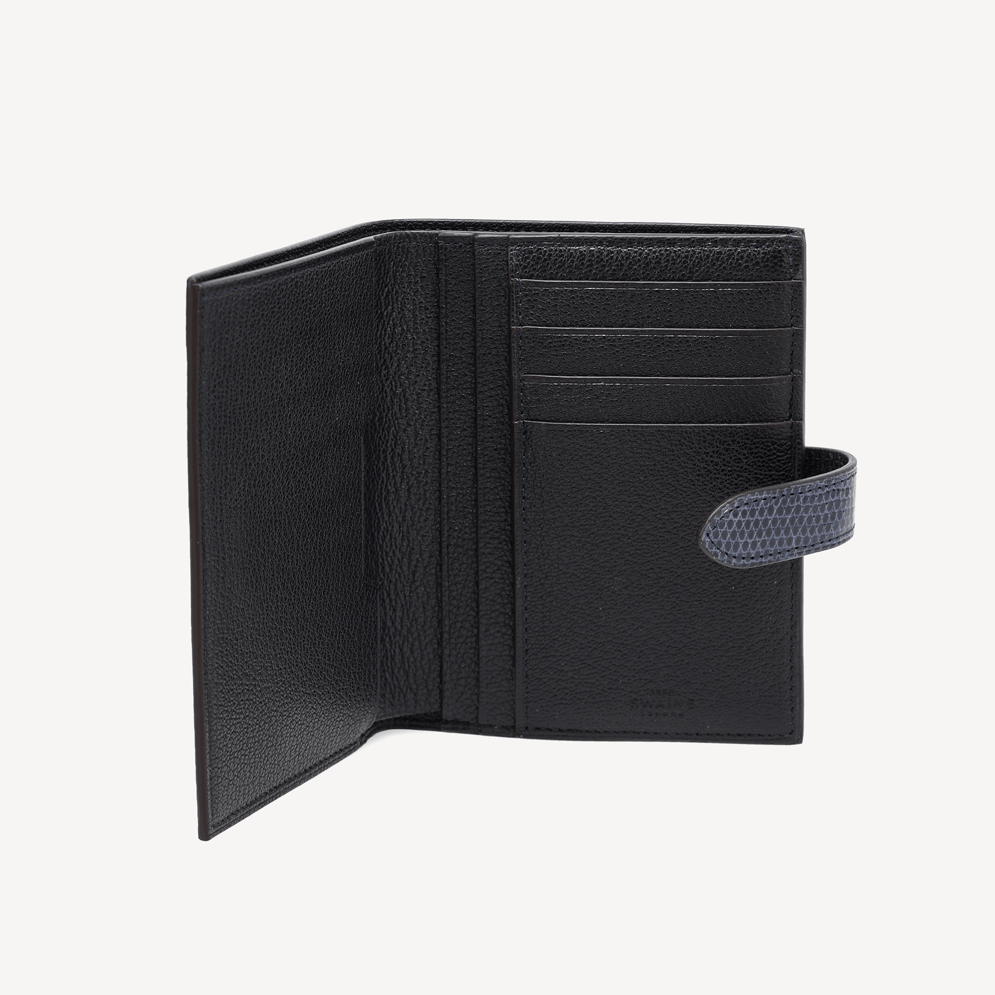 Lizard Wallet - Navy (Tab Closure) - Swaine Group Ltd