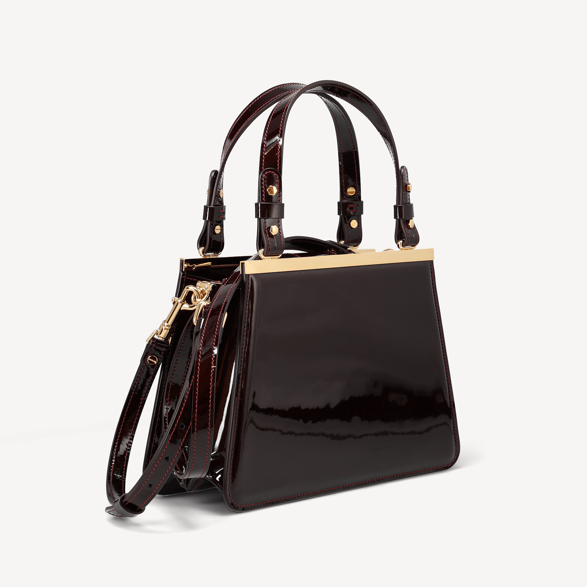 Limited Edition Patent Leather Margot - Burgundy - Swaine Group Ltd