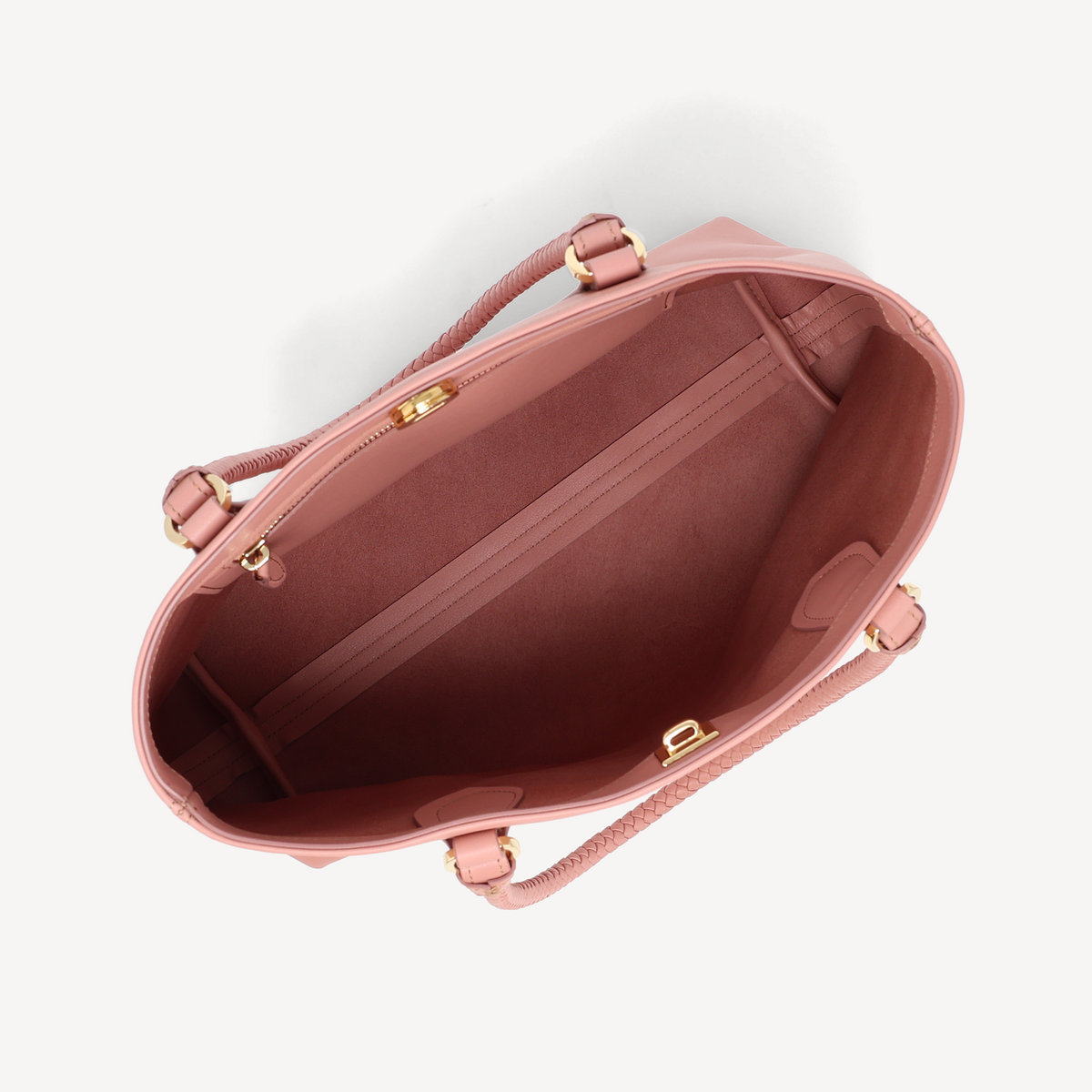 Malibu Handbag - Dark Rose (Polished Brass)