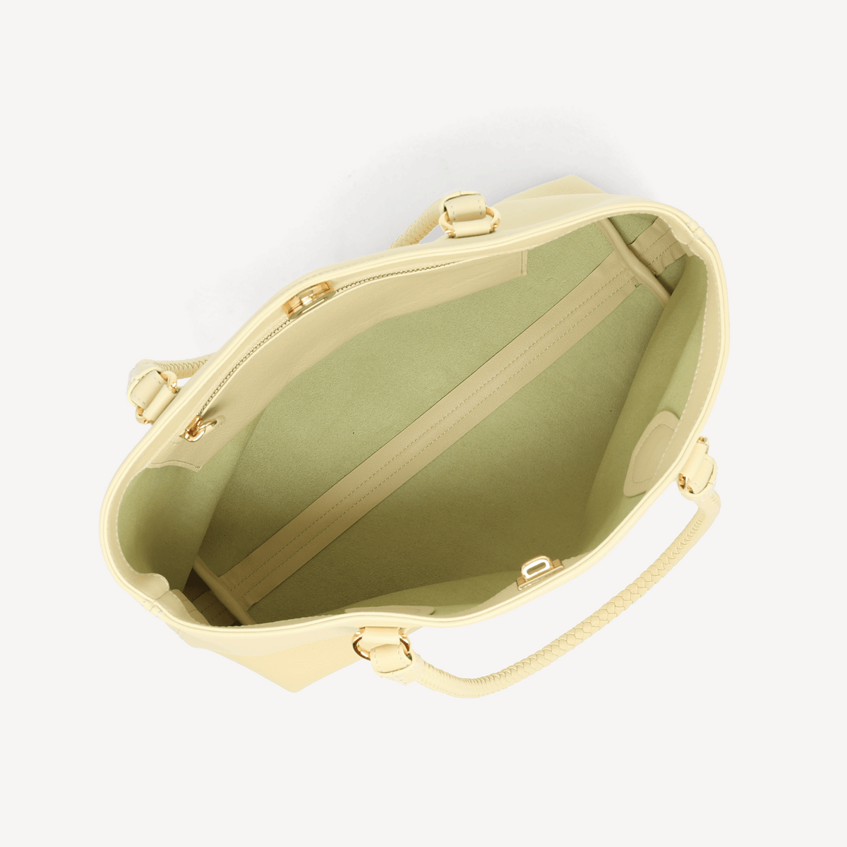 Malibu Handbag - Yellow Calf (Polished Brass) - Swaine Group Ltd