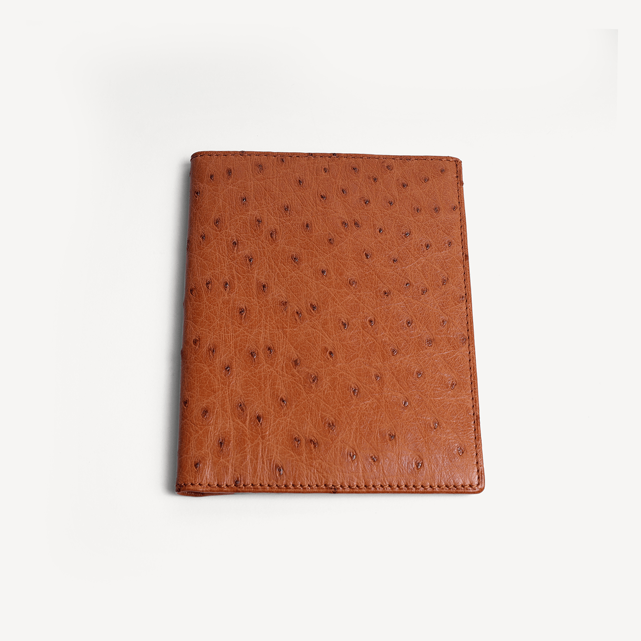 Ostrich Short Coat Wallet - Tan - Swaine Group Ltd