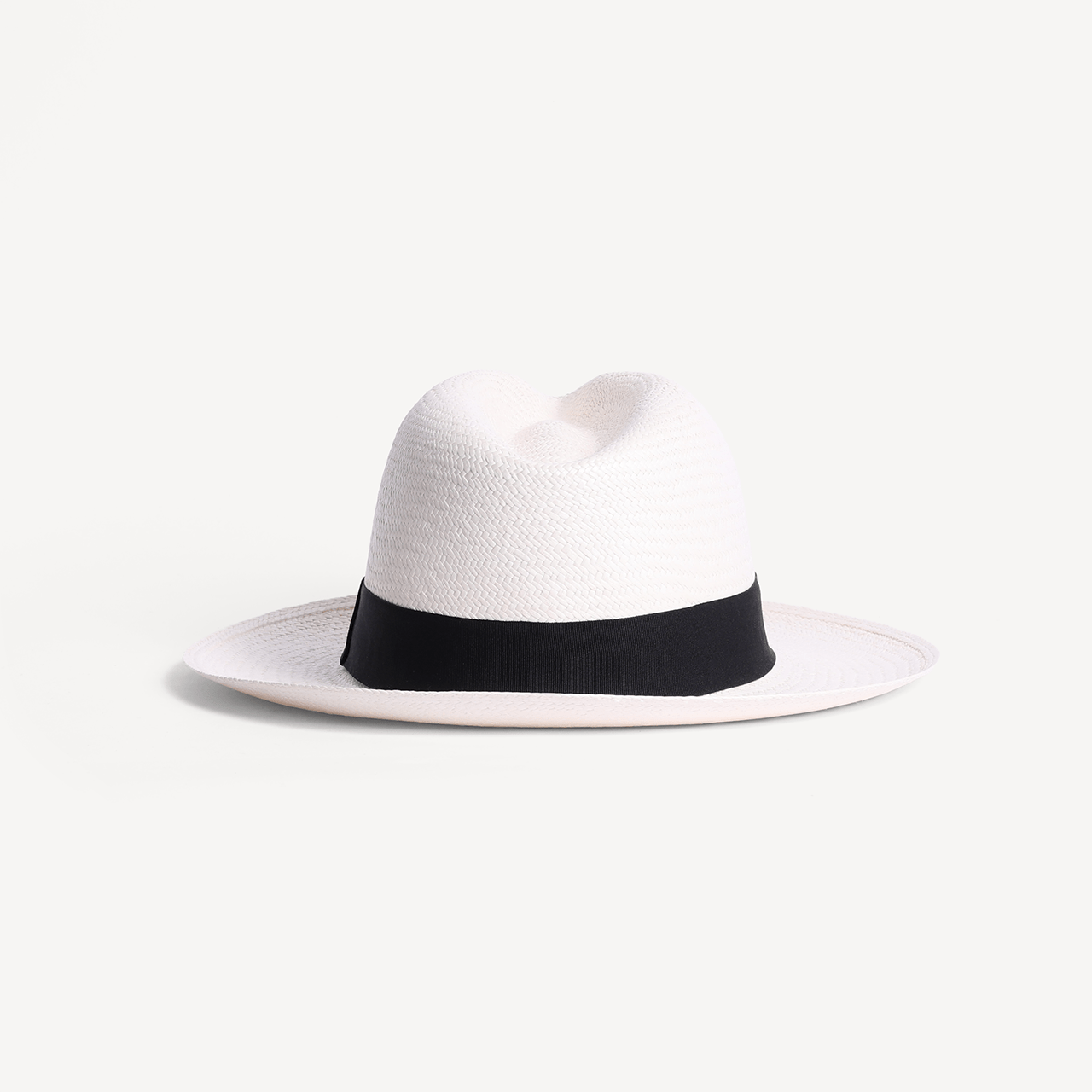 Panama Toquilla Straw - White with Black Band - Swaine Group Ltd