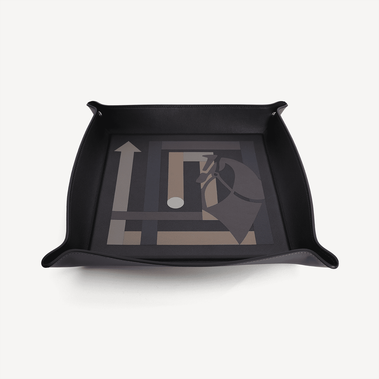 Trinket Tray Large in Grey & Black - Swaine Group Ltd