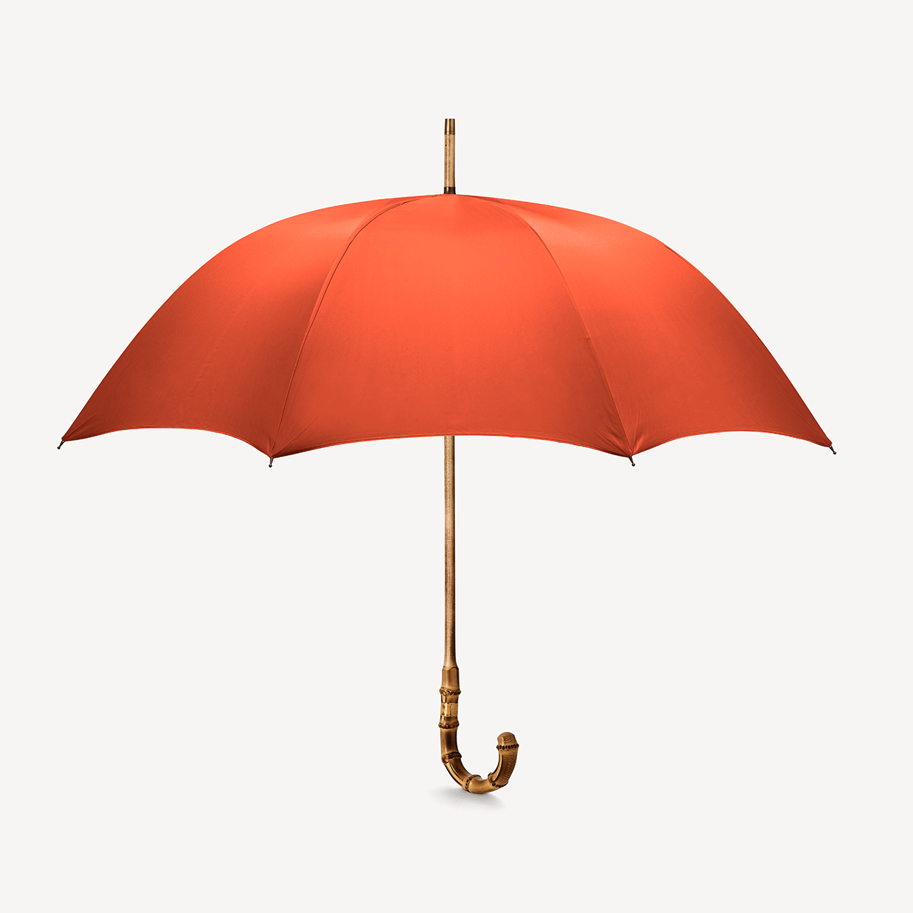 Singin' in the Rain Whangee Umbrella for Men - Orange - Swaine Group Ltd