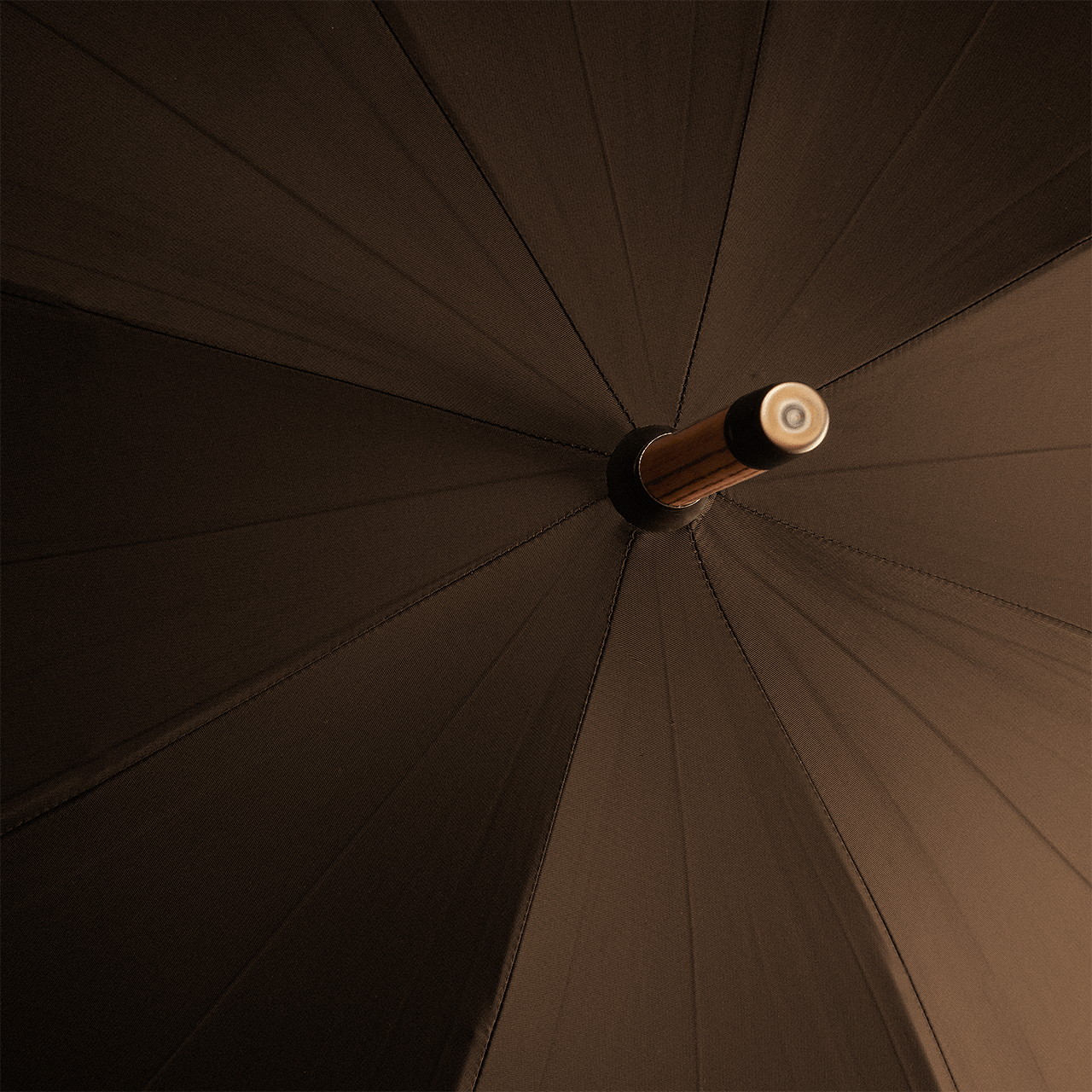 Hickory Umbrella for Men - Brown - Swaine Group Ltd