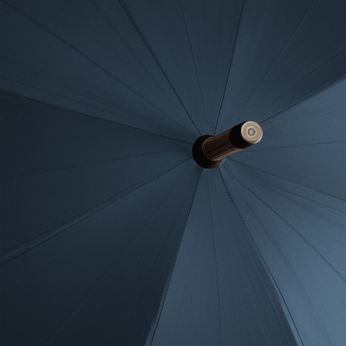 Polished Chestnut Umbrella for Men - French Navy - Swaine Group Ltd