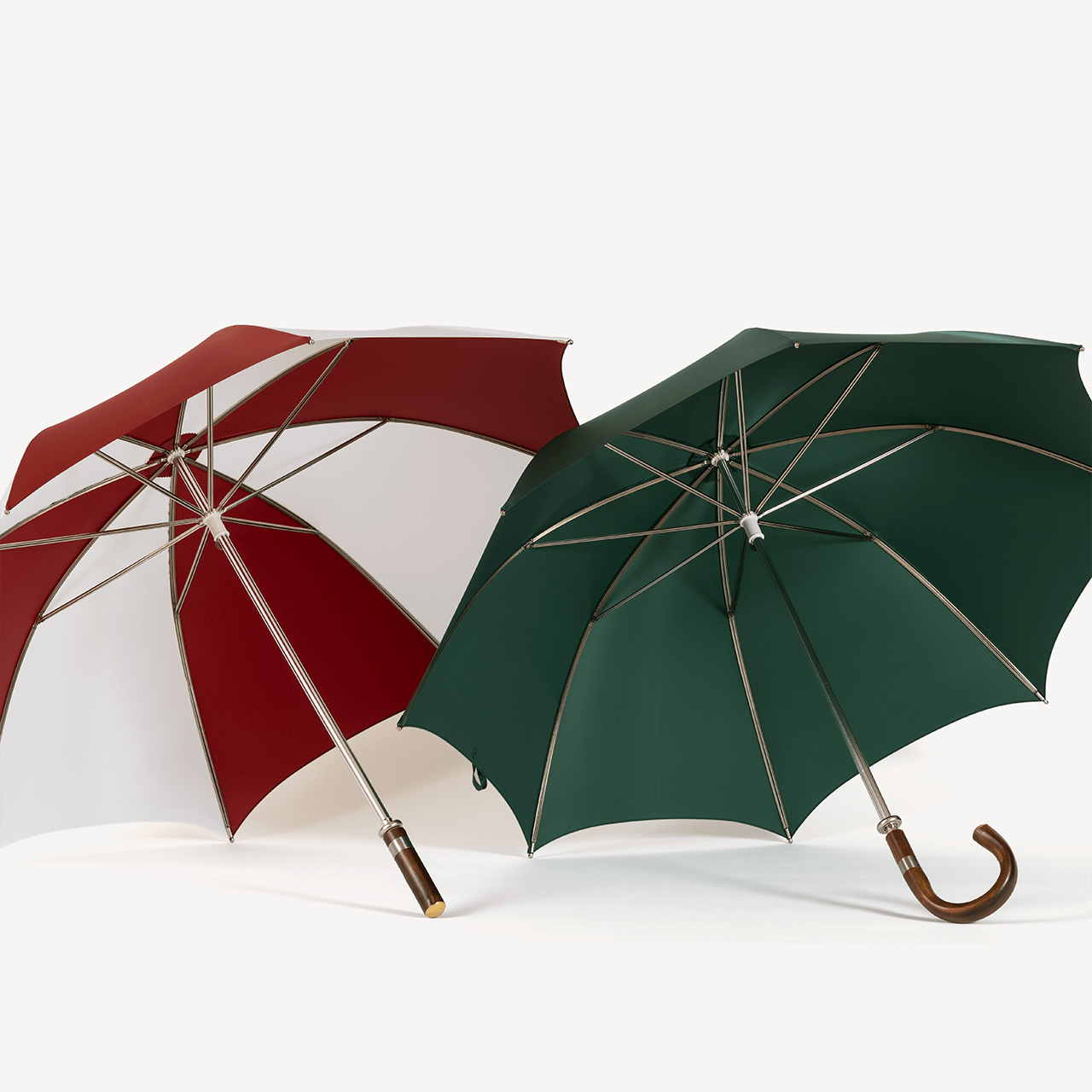 Golf Umbrella Straight Handle - Dark Navy & White - Swaine Group Ltd