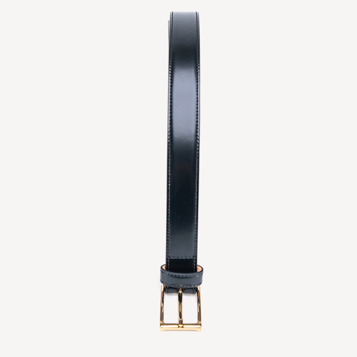 Women's Belt with Square Buckle - Black - Swaine